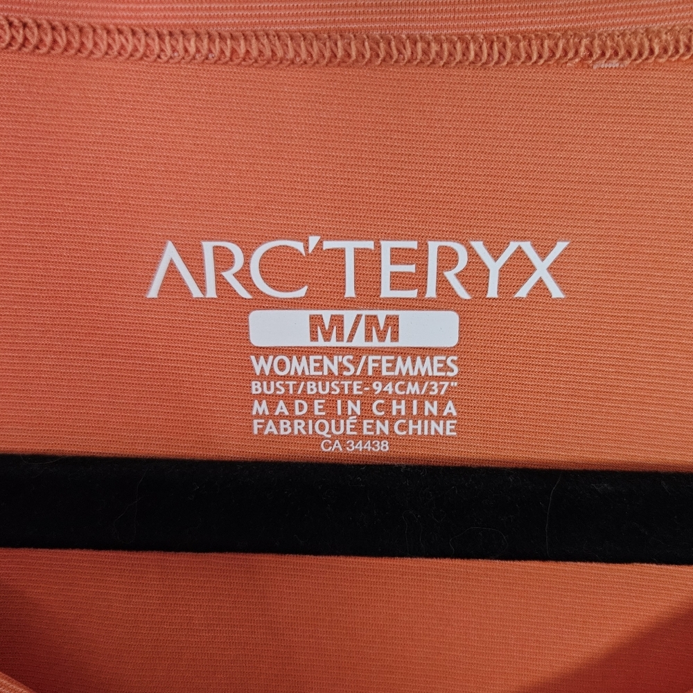 Arc'teryx Orange Motus Crew Short Sleeve Size M - Picture 5 of 11